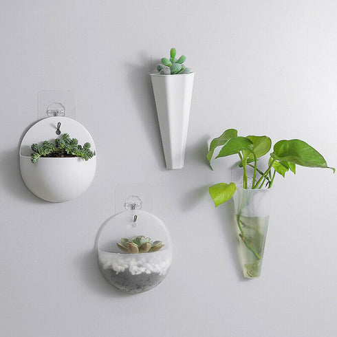Plastic Wall Hanging Green Dill Hanging Flower Pot